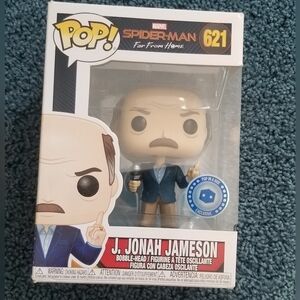 Funko Pop Marvel Spiderman. J. Jonah Jameson #621. Pop In A Box.